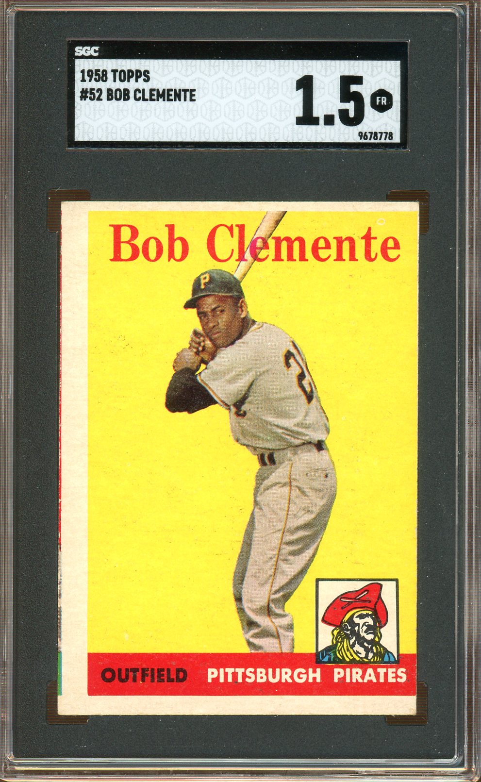 SGC 1.5 - 1958 Topps - #52 Bob Clemente
