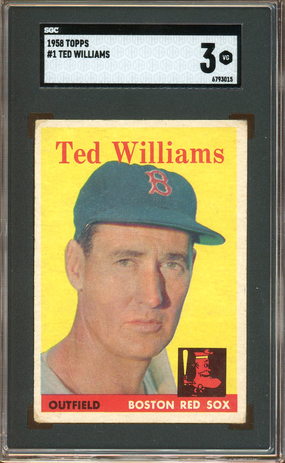 SGC 3 - 1958 Topps - #1 Ted Williams