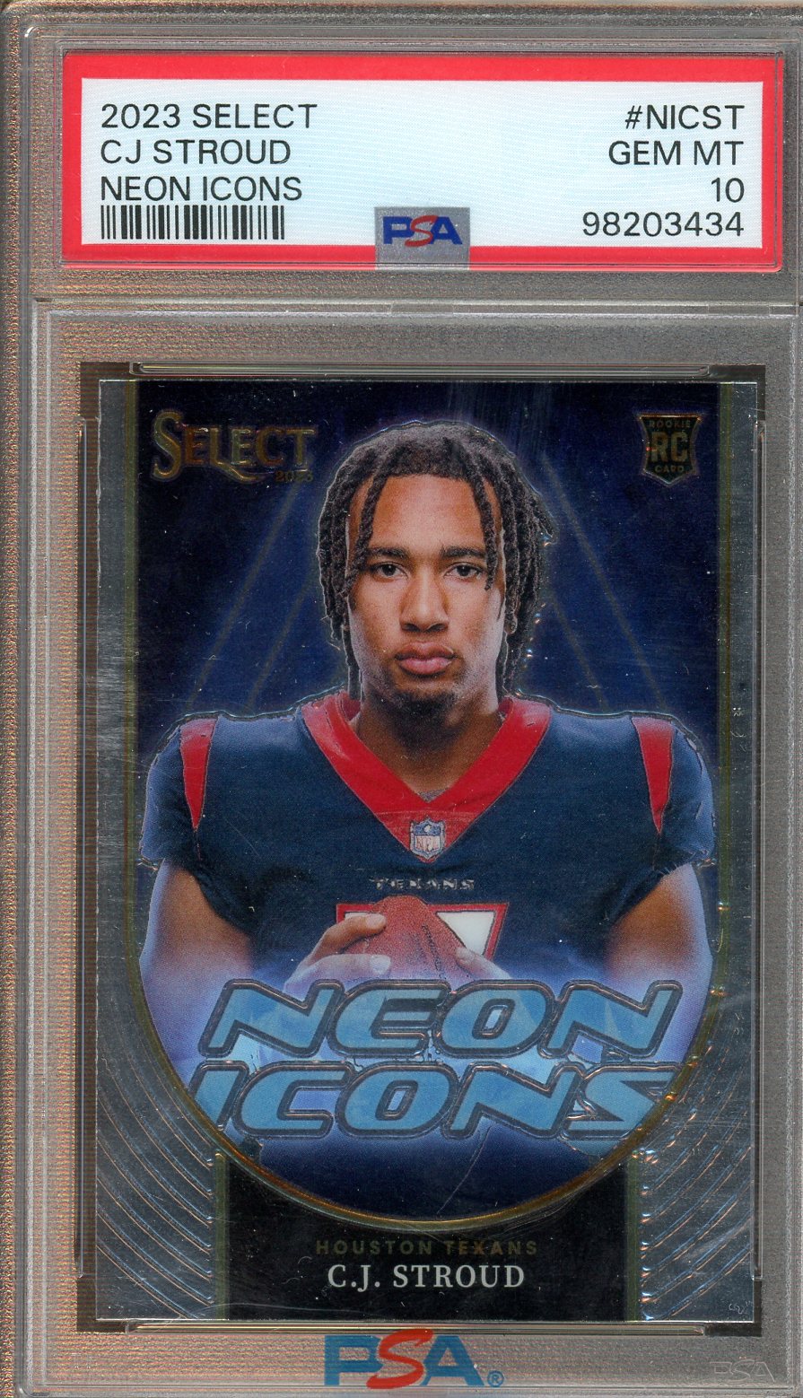 PSA - Gem Mint 10 - 2023 - Panini Select - CJ Stroud - Neon Icons