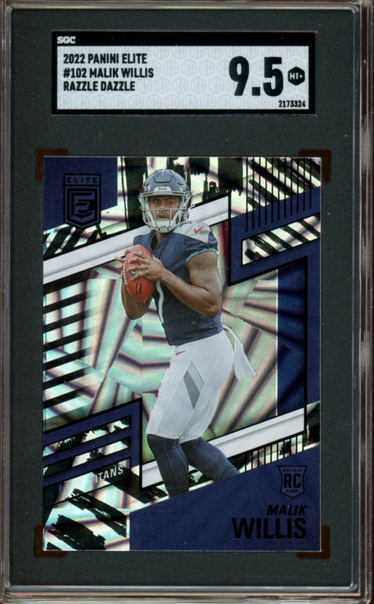 SGC 9.5 - 2022 Panini Elite - Malik Willis - Razzle Dazzle