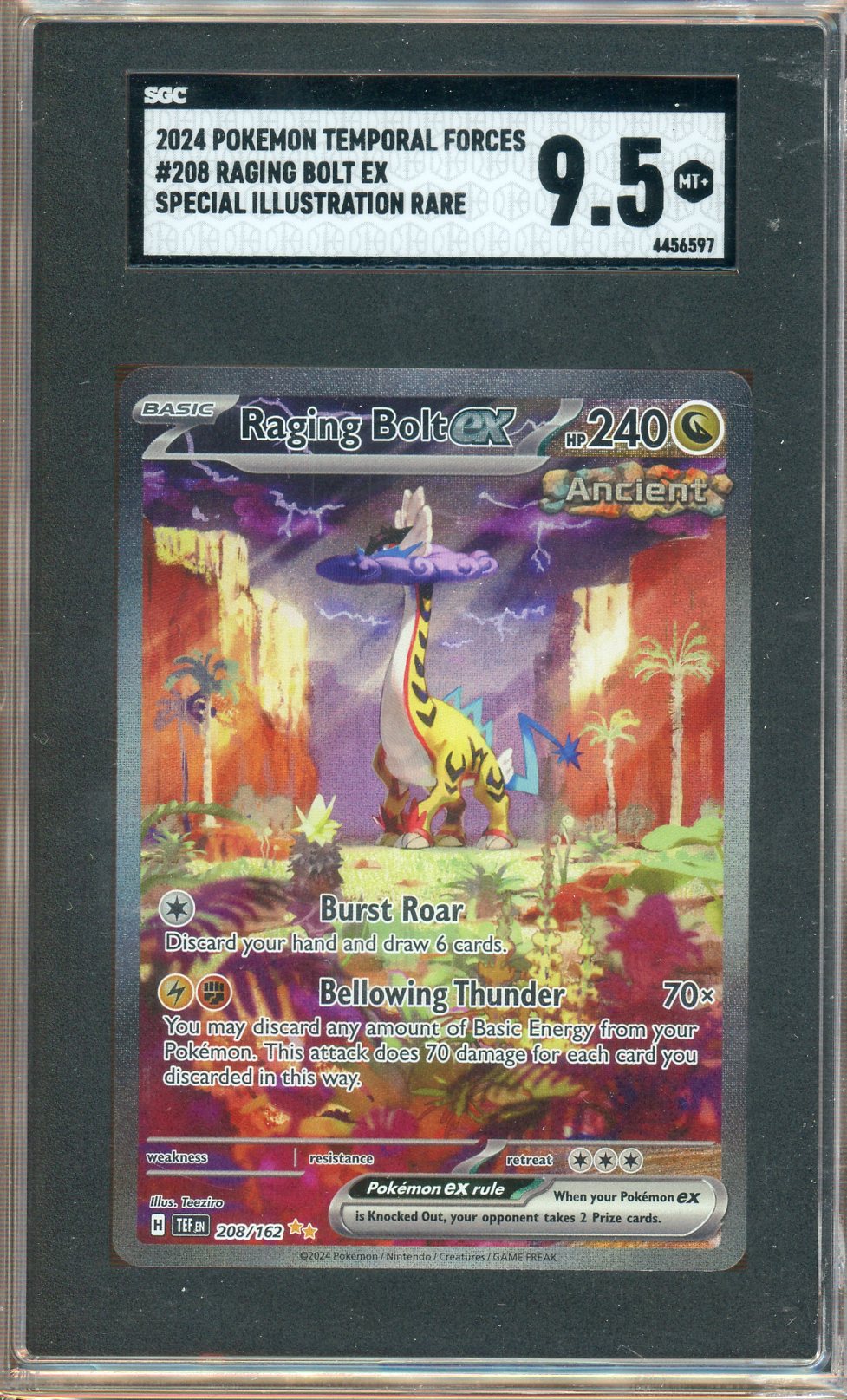 SGC 10 - 2024 - Temporal Forces - Raging Bolt ex - 208 - Special Illustration Rare