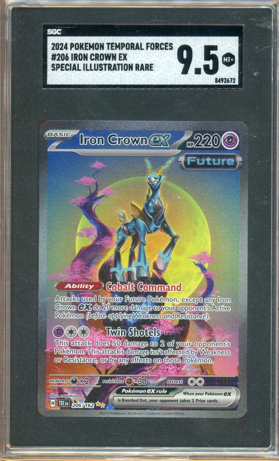 SGC 10 - 2024 - Temporal Forces - Iron Crown ex - 206- Special Illustration Rare