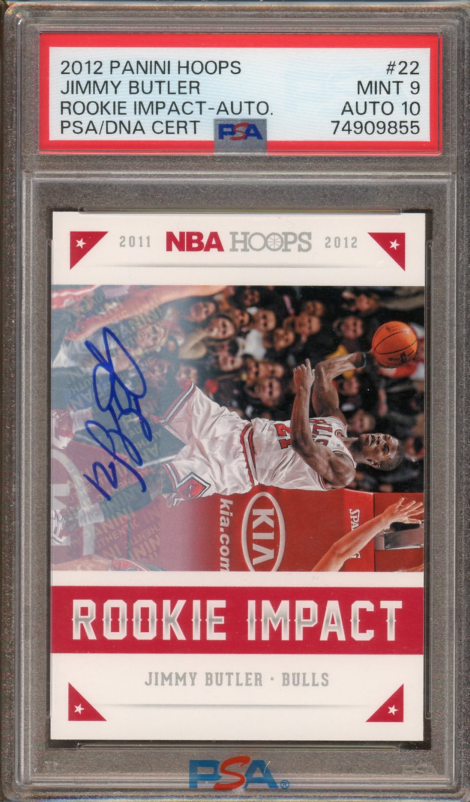 PSA - Mint 9/Auto 10 - Panini Hoops - Jimmy Butler - Rookie Impact