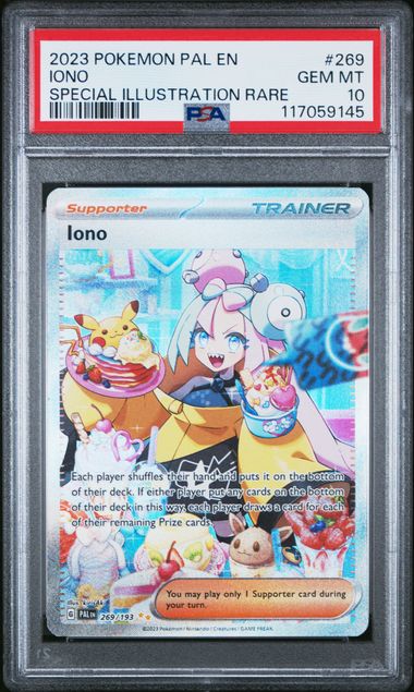 Pokemon - Paldea Evolved - Iono SIR #296 - PSA Gem Mint 10 - 2023
