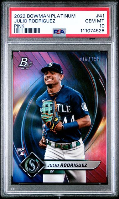 Topps - Bowman Platinum - Julio Rodrigues Pink #41 - PSA Gem Mint 10 - 2022
