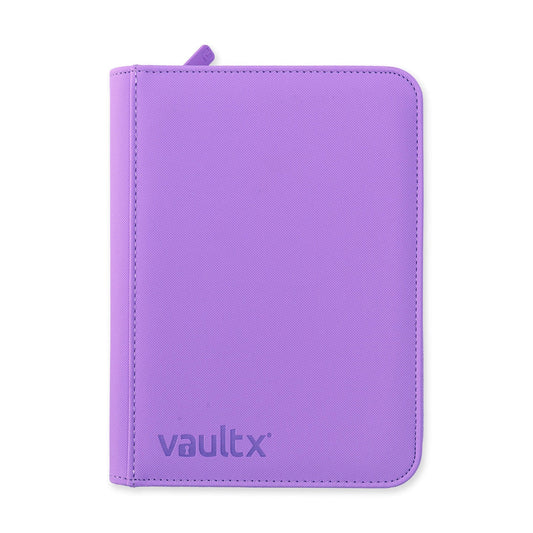 Vault X - 4 Pocket - Exo Tec Zip Binder - Just Purple