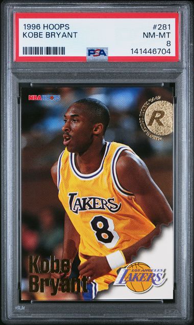 Panini - NBA Hoops - Kobe Bryant #281 - 1996 - PSA 8