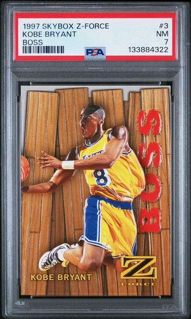 Fleer - Skybox - Z-Force Boss Kobe Bryant #3 - 1997 - PSA 7
