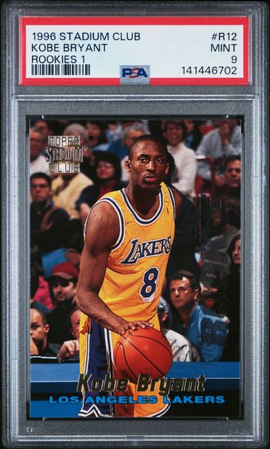 Topps - Stadium Club - Kobe Bryant Rookies 1 #R12 - 1996 - PSA 9