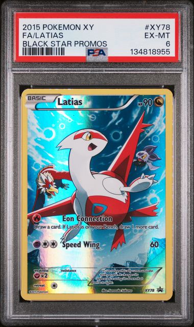 Pokemon - Black Star Promo - Latias FA #XY78 - 2015 - PSA 6