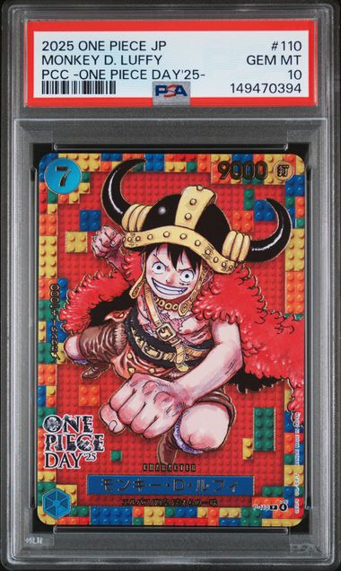 One Piece - One Piece Day 25' - Japanese - Monkey.D.Luffy #110 - 2025 - PSA 10