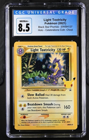 Pokemon - Black Star Promo - Light Toxtricity #SWSH137 - 2021 - CGC 8.5