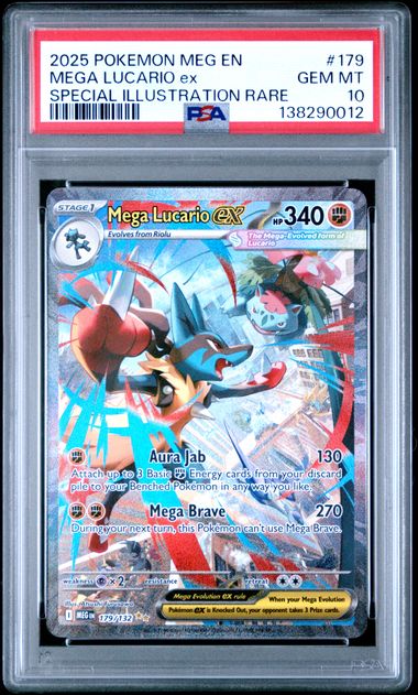 Pokemon - Mega Evolution - Mega Lucario ex SIR #179 - 2025 - PSA 10