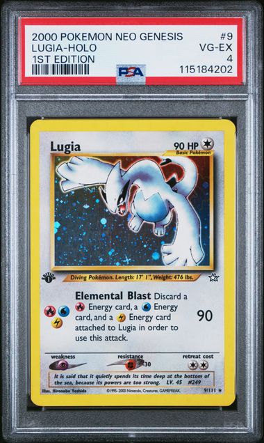 Pokemon - Neo Genesis - Lugia 1st Edition Holo #9 - 2000