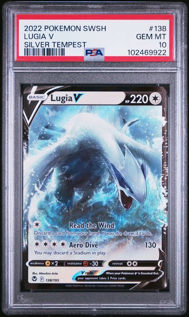 Pokemon - Silver Tempest - Lugia V #138 - 2022 - PSA 10