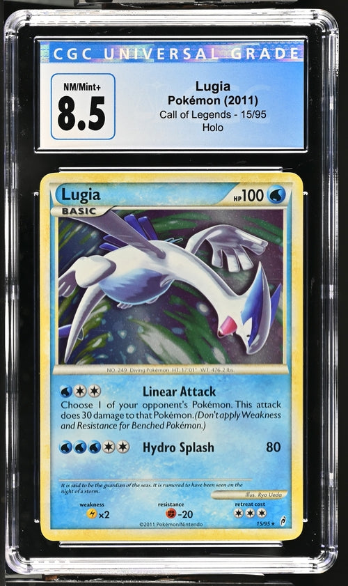 Pokemon - Call of Legends - Lugia Holo #15 - CGC NM/Mint+ 8.5 - 2011