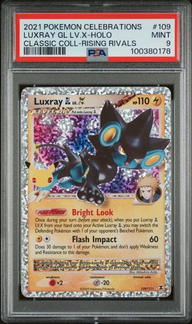 Pokemon - Celebrations - Luxray GL LV.X #109 - 2021 - PSA 9