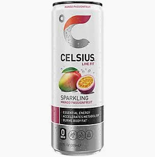 Celsius - Energy Drink - Sparkling Mango Passionfruit - 12oz
