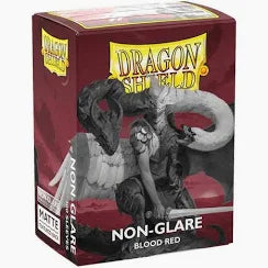 Dragon Shield - 100ct Standard Card Sleeves - Matte Blood Red Non-Glare