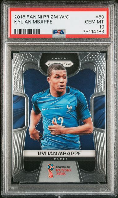 Panini - Prizm World Cup 2018 - Kylian Mbappe #80 - PSA Gem Mint 10 - 2018