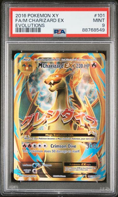 Pokemon - XY Evolutions - M Charizard EX #101 - 2016 - PSA 9