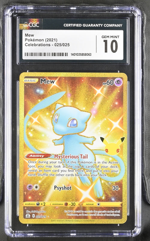 Pokemon - Celebrations - Mew #25 - 2021 - CGC 10