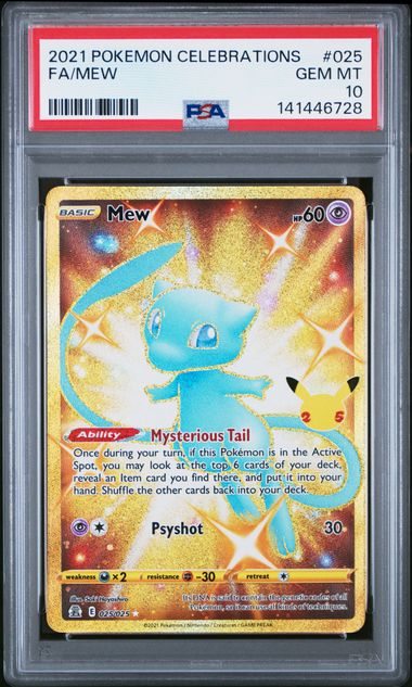 Pokemon - Celebrations - Mew FA #025 - 2021 - PSA 10