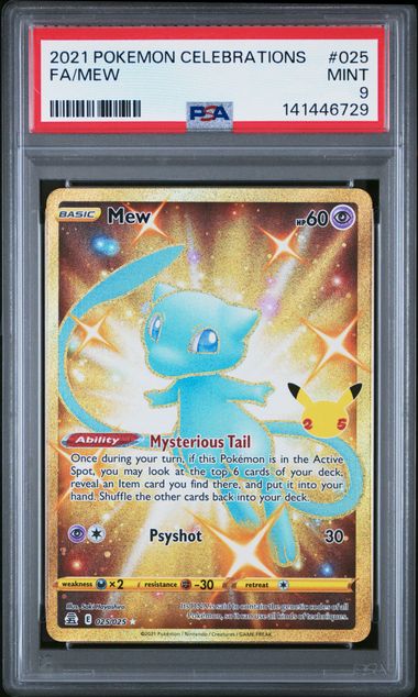 Pokemon - Celebrations - Mew FA #025 - 2021 - PSA 9