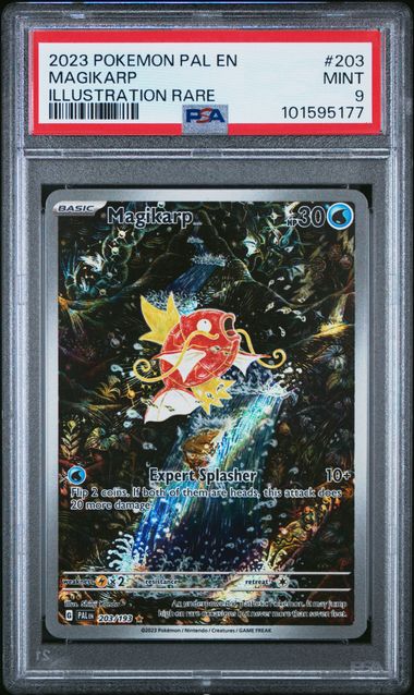 Pokemon - Paldea Evolved - Magikarp Illustration Rare #203 - 2023 - PSA 9
