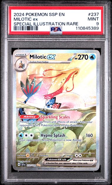 Pokemon - Surging Sparks - Milotic ex SIR - PSA Mint 9 - 2024