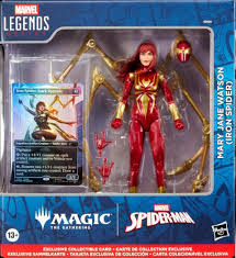 Magic the Gathering - Marvel Spiderman - Mary Jane Watson (Iron Spider) - Figure+Promo