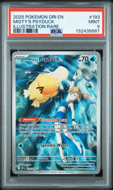 Pokemon - Destined Rivals - Misty's Psyduck IR - 2025 - PSA 9