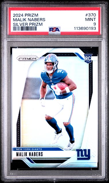 Panini - Prizm - Silver Prizm - Malik Nabers #270 - 2024 - PSA 9