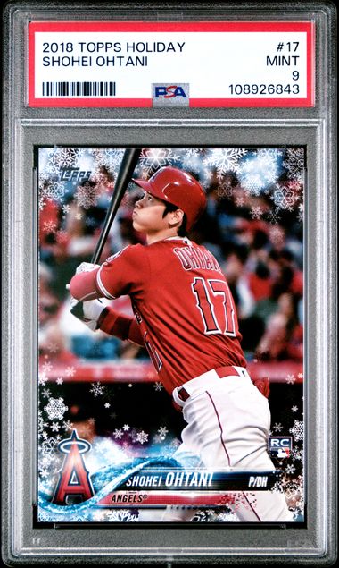Topps - Holiday - Shohei Ohtani #17 - 2018 - PSA 9