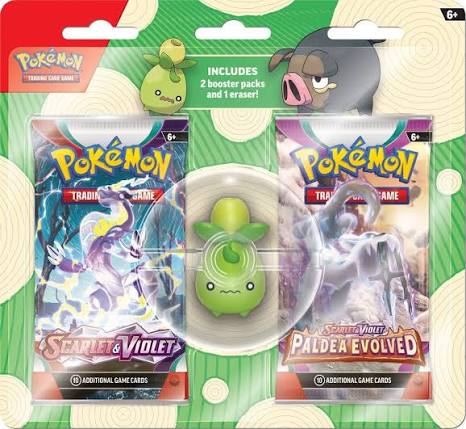 Pokemon - Back to School - 2 Pack Blister with Eraser - 2023
