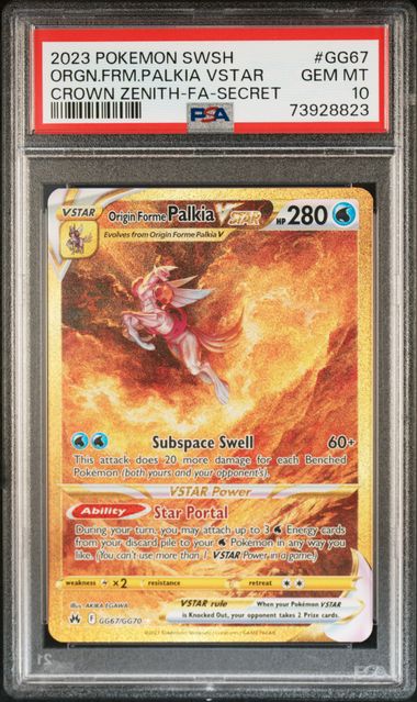 Pokemon - Crown Zenith - Galarian Gallery - Palkia Vstar #GG67 - PSA Gem Mint 10 - 2023