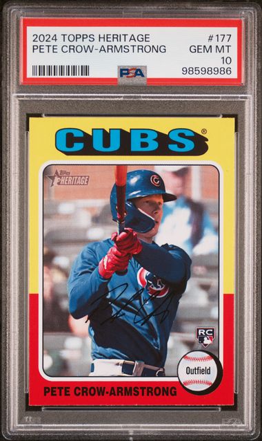 Topps - Heritage - Pete Crow-Armstrong #177 - 2024 - PSA 10