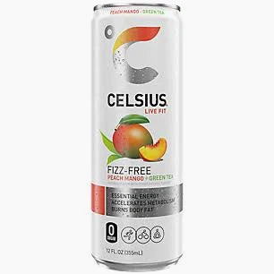 Celsius - Energy Drink - Peach Mango Green Tea - 12oz