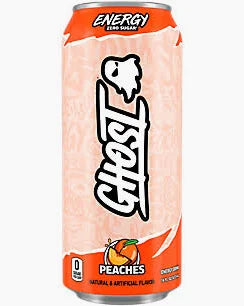 Ghost - Energy Drink - Peaches - Zero Sugar - 16oz
