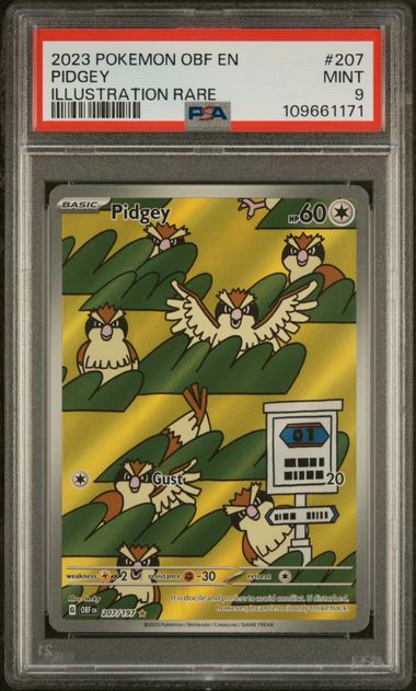 Pokemon - Obsidian Flames - Pidgey IR - 2023 - PSA 9