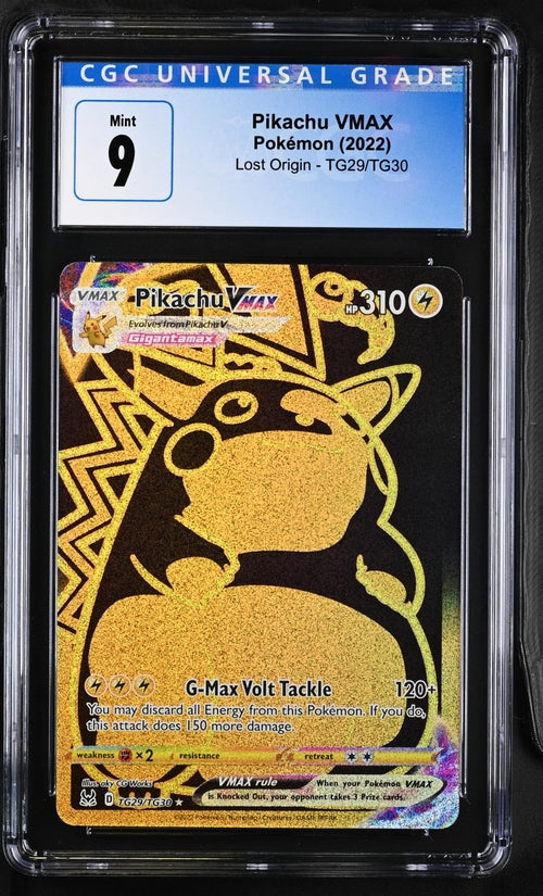 Pokemon - Lost Origin - Trainer Gallery - Pikachu VMAX #TG29 - 2022 - CGC 9