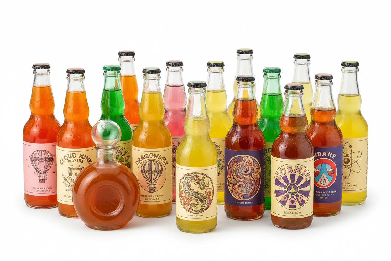 please make the background white, and remove the oranges, limes, and ice cubes