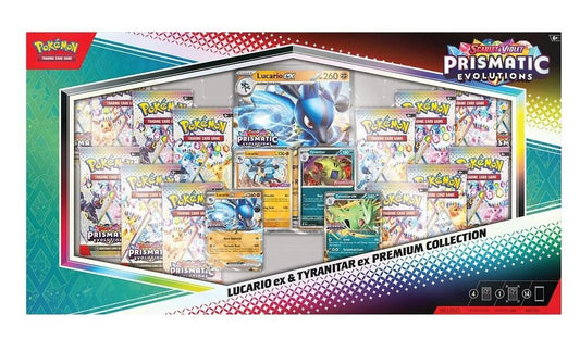Pokemon - Prismatic Evolution - Lucario ex and Tyranitar ex - Premium Collection