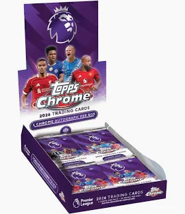 Topps - Chrome - EPL English Premier League Soccer - 2025-2026 - Hobby Box