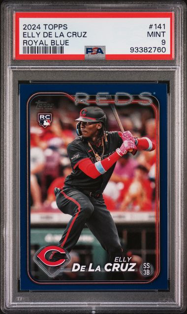 Topps - Series One - Elly De La Cruz Royal Blue - PSA Mint 9 - 2024