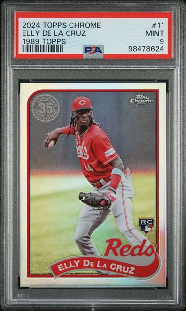 Topps - Chrome - 1989 Topps - Elly De La Cruz - 2024 - PSA 9