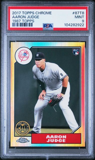 Topps - Chrome - 1987 Topps - Aaron Judge - 2017 - PSA 9
