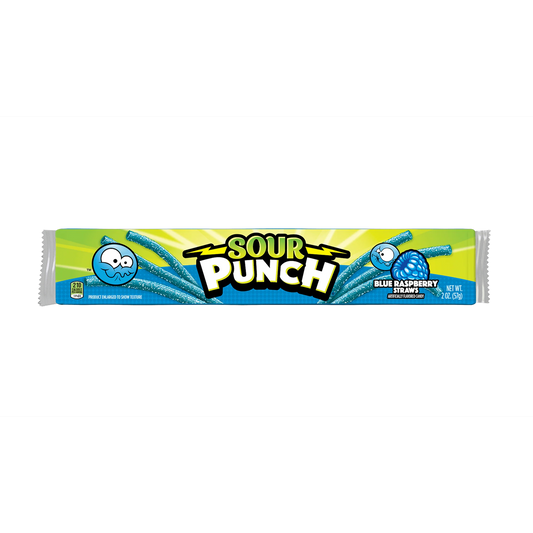 Sour Punch - Blue Raspberry Straws (2oz)
