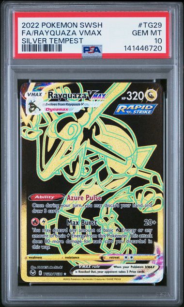 Pokemoon - Silver Tempest - Trainer Gallery - Rayquaza VMAX #TG29 - 2022 - PSA 10