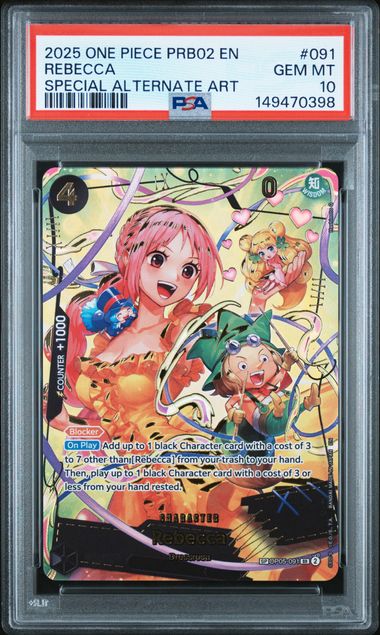 One Piece - PRB02 - Rebecca SP #091 - 2025 - PSA 10